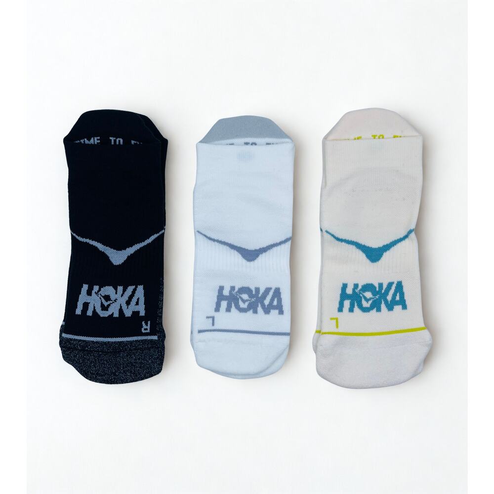 3 Pairs HOKA Time To Fly No Show Socks  Unisex M , NWOT